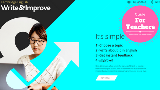 英作文無料添削ツール、Write&Improve、の紹介：For Teachers